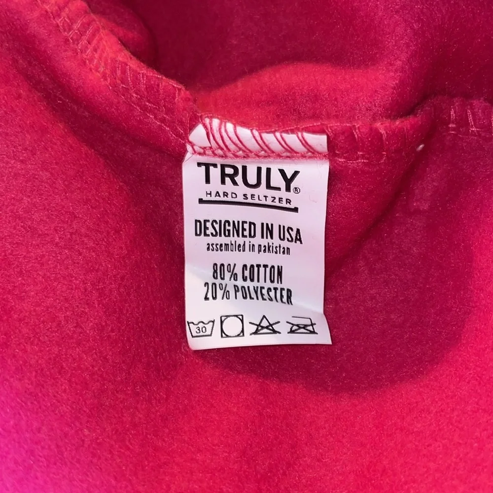 NWOT Truly Hard Seltzer Colorblock Sweatshirt. Size Medium. - Picture 4 of 4